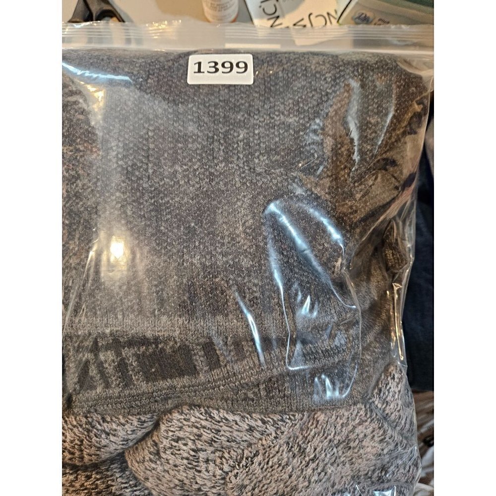 J Jill Long Button Front Cardigan Womens XL Herringbone Grey Wool Blend Pockets - Picture 12 of 12